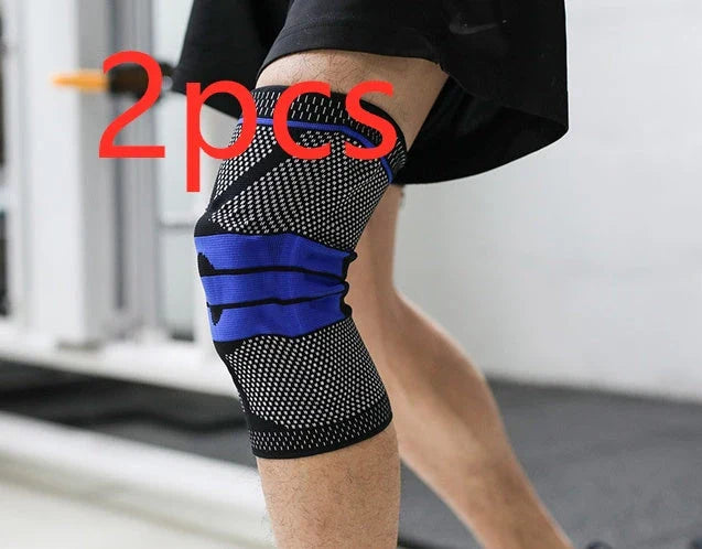 Premium knee brace sleeve made with breathable nylon fabric for sports, running, and fitness activities
