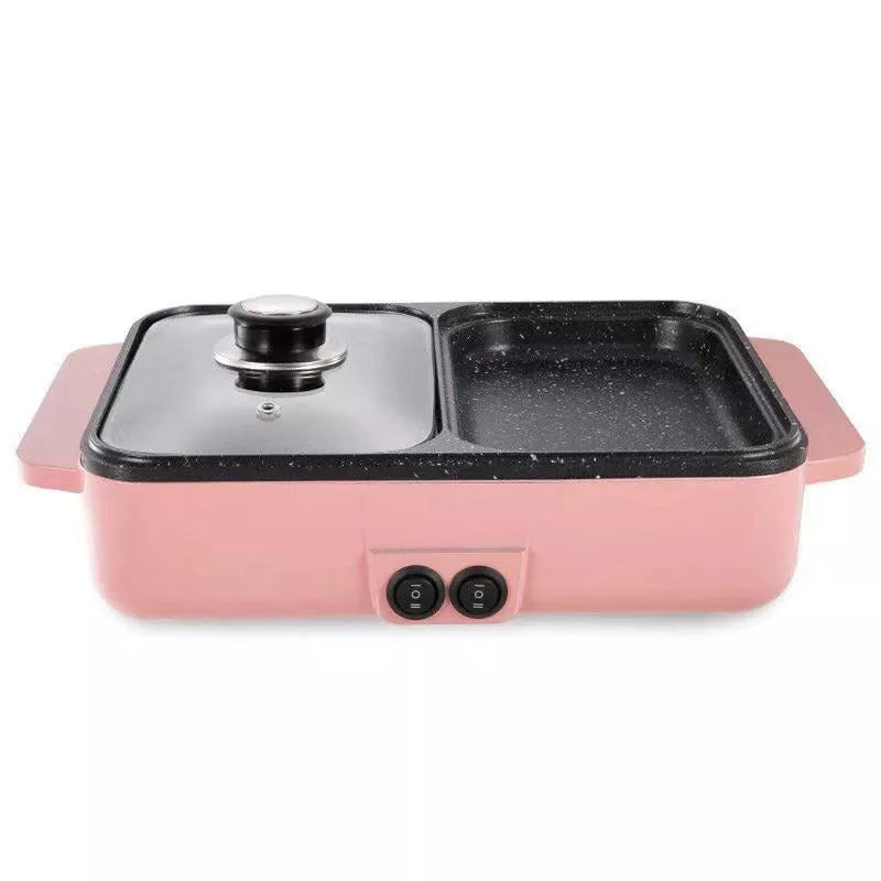 Electric Multifunctional Mini Pot in various colors, compact size for efficient cooking