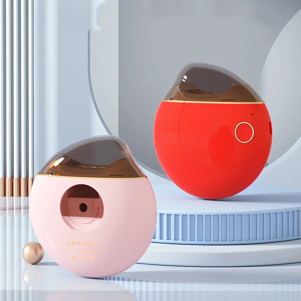 Baby electric nail clippers showing compact design with USB charging port and rotating cutting mechanism