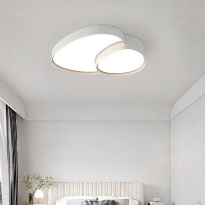 Simple Modern whole house LED lamp with acrylic shade and smart remote control for adjustable three-colour lighting