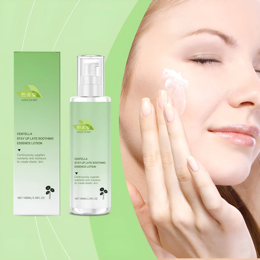 100ml bottle of Body Care Snow Grass Soothing Milk moisturising lotion with pump dispenser