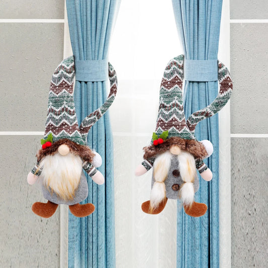 Christmas Faceless Doll Curtain Buckle for festive home decoration