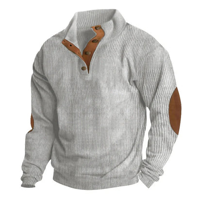 Comfy Corduroy Stand Collar Sweater in various colors for stylish and comfortable wear