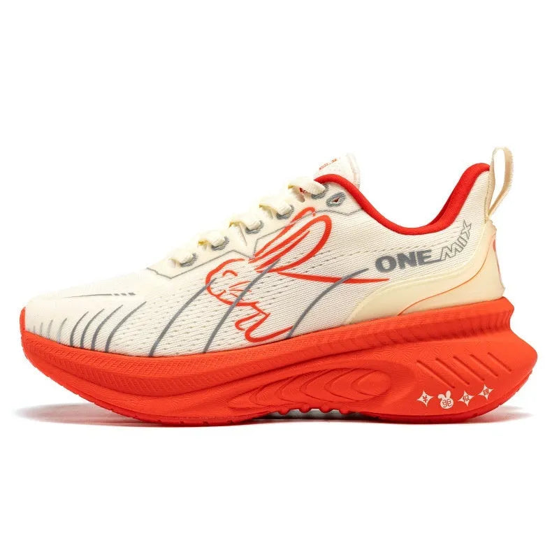 Low-top running shoes with PU mesh upper, rubber sole, and embroidery details in various colours