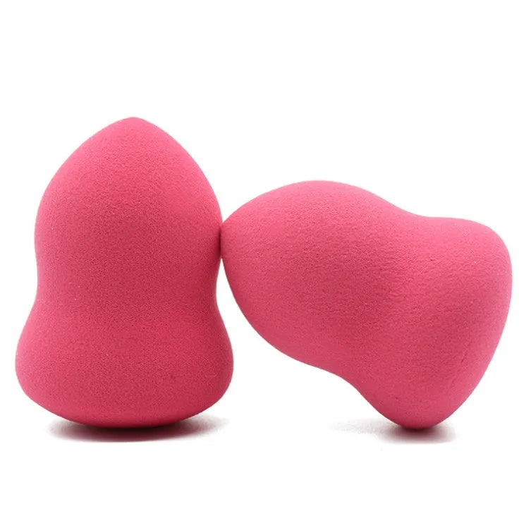 Pink hydrophilic non-latex makeup foundation sponge measuring 4x4x5.6cm for wet and dry application