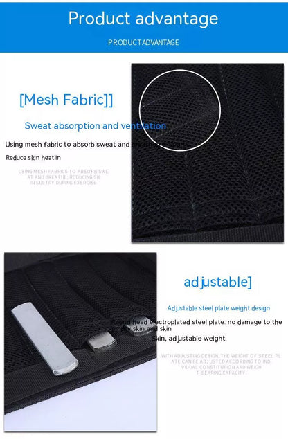 Adjustable weight sandbag leggings for running and workouts, 100% nylon