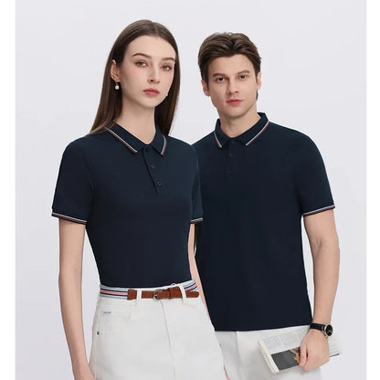 Solona ice-feeling work polo shirt in bright red with short sleeves and straight cut design