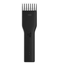 Men's cordless hair clippers with nano ceramic cutter and two-speed control, available in black and white.