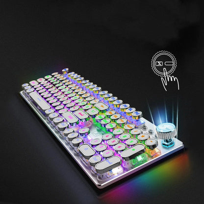 104-key mechanical gaming keyboard with LED backlight and anti-ghosting technology
