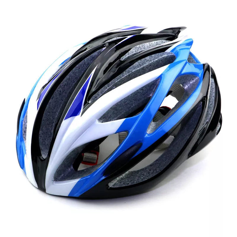 Bicycle integrated helmet with lock design and velvet lining in various colors