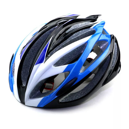 Bicycle integrated helmet with lock design and velvet lining in various colors
