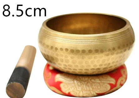 Harmonious Tibetan Singing Bowl - Copper Meditation Bowl with Vibrant, Soothing Tone