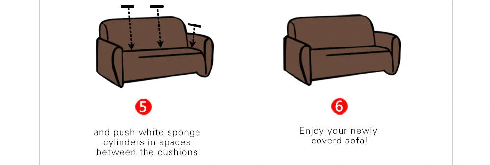 Stretchable polyester-spandex sofa cover with non-slip design in various colors
