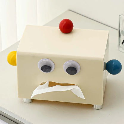 Acrylic tissue box in milky white or elegant black for living room and bathroom use