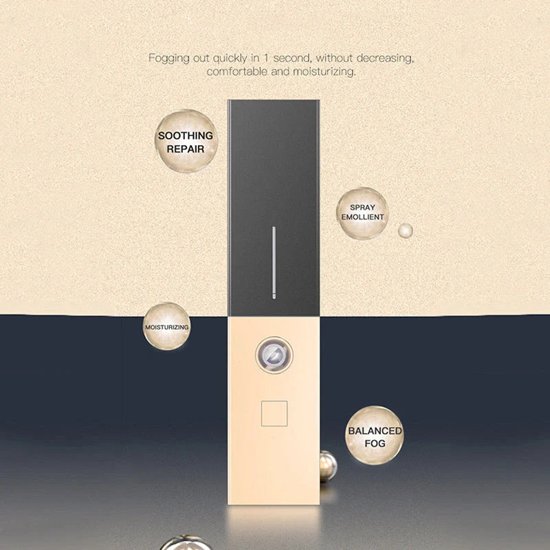 Nano Spray Water Replenishing Instrument BS-01 in golden color with USB charging