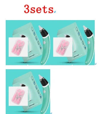 Electric Nasal Aspirator with Adjustable Suction Power and Soft Silicone Tips for Gentle Nasal Clearing in Babies
