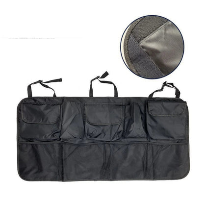 Premium Oxford cloth car trunk organizer with multiple compartments for storage and organization