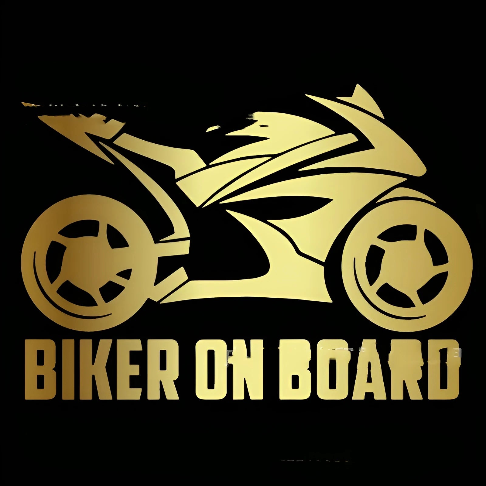 Motorcycle reflective stickers in PET material showing size options and colour variations