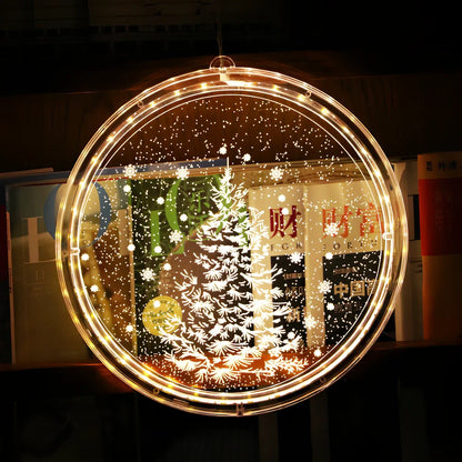 170mm plastic LED Christmas disc light with E14 fitting and dimming control