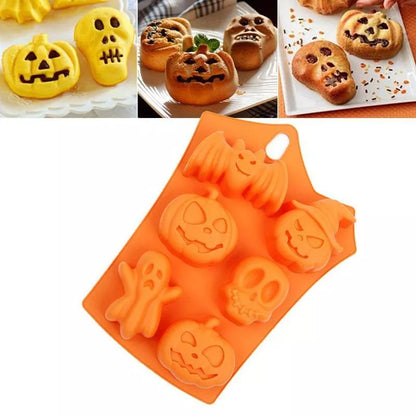 Halloween Pumpkin Silicone Cake Mold for baking detailed desserts