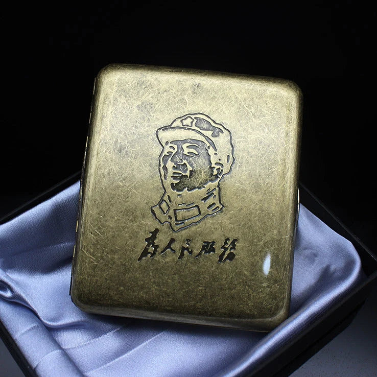 20 stainless steel knurled cigarette holders showing retro metal design with 95mm length and textured grip surface