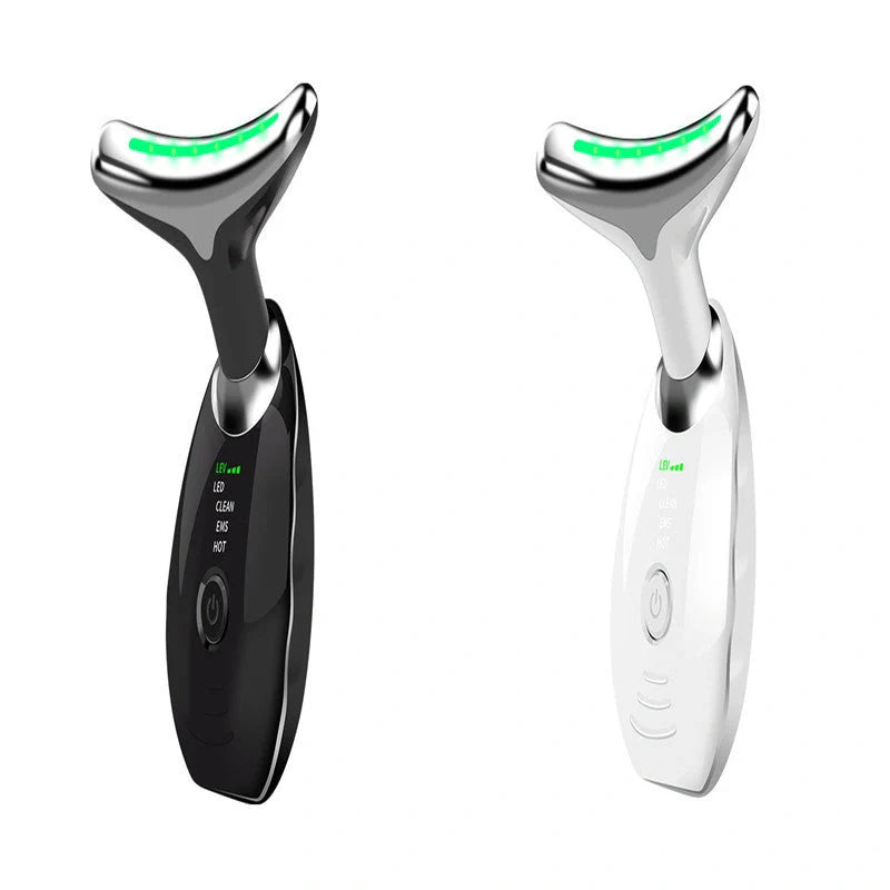 LED Photon Therapy Face & Neck Massager for skin tightening and anti-aging