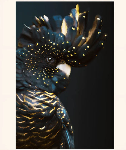 Frameless animal print canvas wall art with chemical fiber material for bedroom decoration in multiple sizes