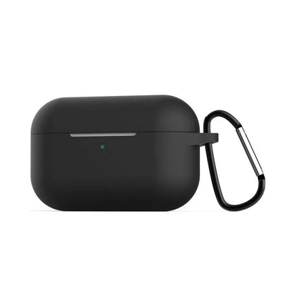 Silicone protective cover for AirPods Pro headphones in multiple colour options showing shock absorption design