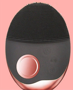 Electric Silicone Face Washer with adjustable vibration and light therapy options