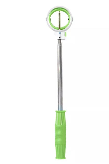 Stainless steel retractable golf ball picker with ABS handle in multiple colors