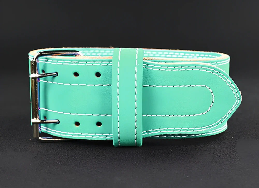 Four-layer cowhide leather sports fitness belt for weightlifting support