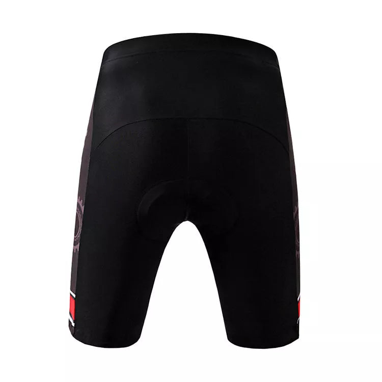 WOSAWE Gear-Cycling Shorts in black and red for men and women, sizes S to XXL