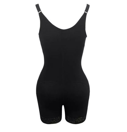 Shaping Butt Lifter Bodysuit in black with adjustable straps for enhanced silhouette