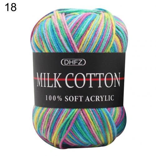 Multi-color jacquard knitting yarn for vibrant DIY projects