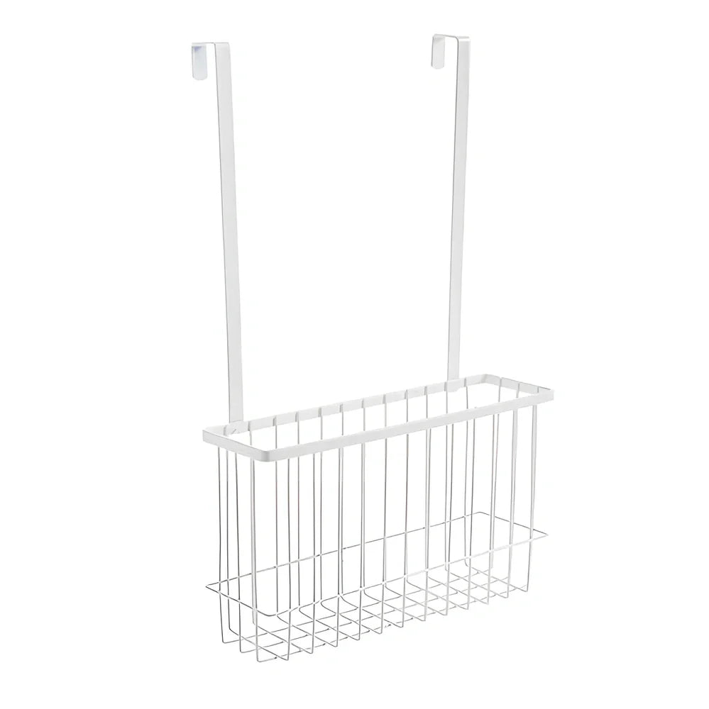 Nordic style metal kitchen hanging shelf in black or white with no-punch installation, 60cm wide holding 5kg