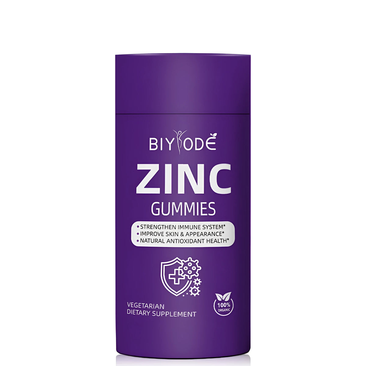 Biyode zinc vitamin gummies 60 per bottle, adult immune support supplement with OEM ODM customisation