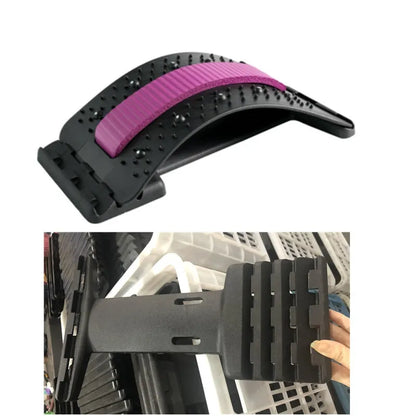 Adjustable back stretcher massager in chosen colour on a neutral background.