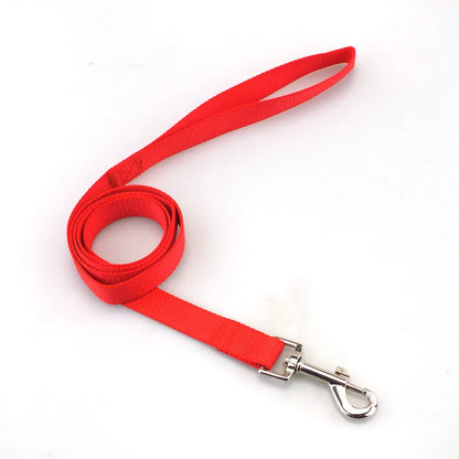 Polyester dog lead with hand-holding rope design in multiple colour options