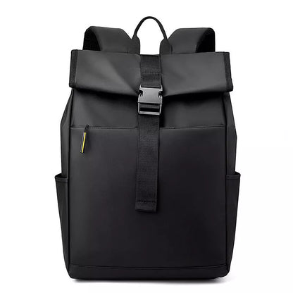 Waterproof Oxford cloth backpack for laptops and travel in gray, dark gray, and black