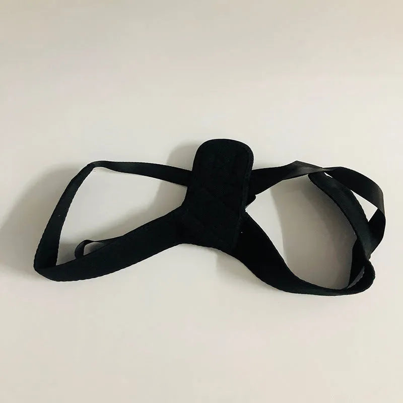 Nylon back correction band for posture support, free size fits adults, breathable design
