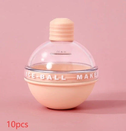 Food grade silicone ice ball mold for whiskey, creating 6CM spherical ice cubes