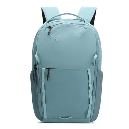Waterproof Taslan composite cloth backpack in a solid colour with a curved shoulder strap