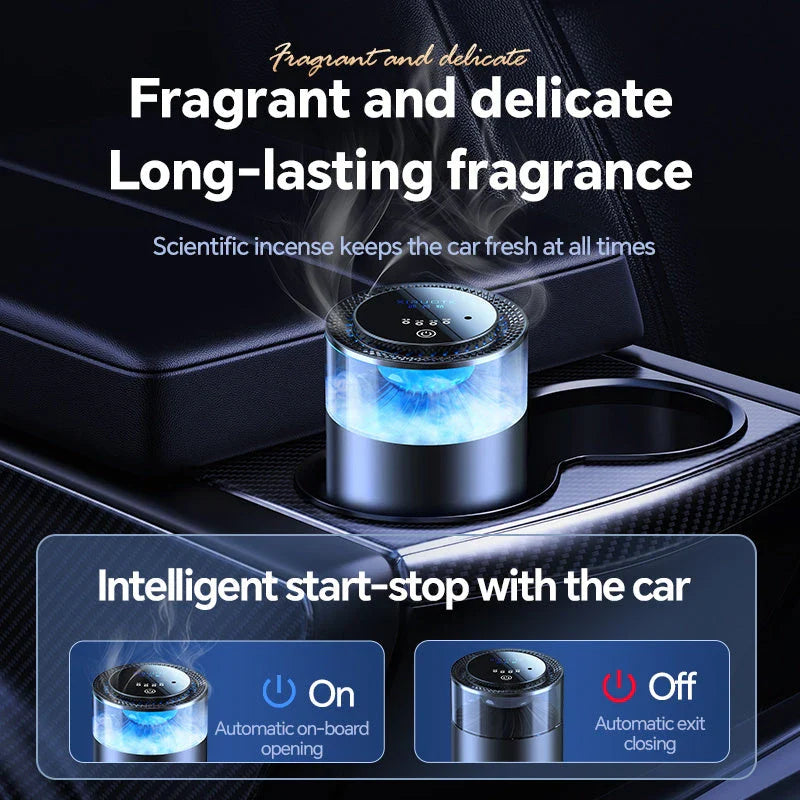 Stylish car diffuser air freshener with natural fragrance options for RVs, trucks, and sedans