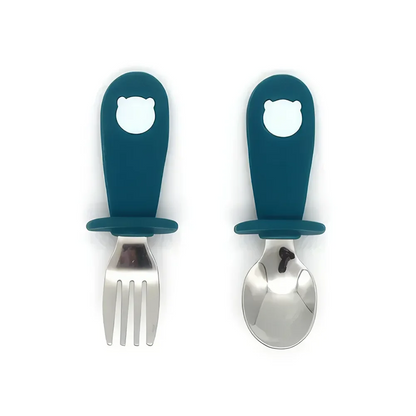 Baby Cartoon Stainless Steel Tableware Set - Durable, Safe, and Adorable Dining Set for Toddlers and Young Children