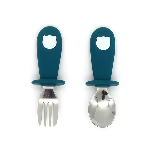 Baby Cartoon Stainless Steel Tableware Set - Durable, Safe, and Adorable Dining Set for Toddlers and Young Children