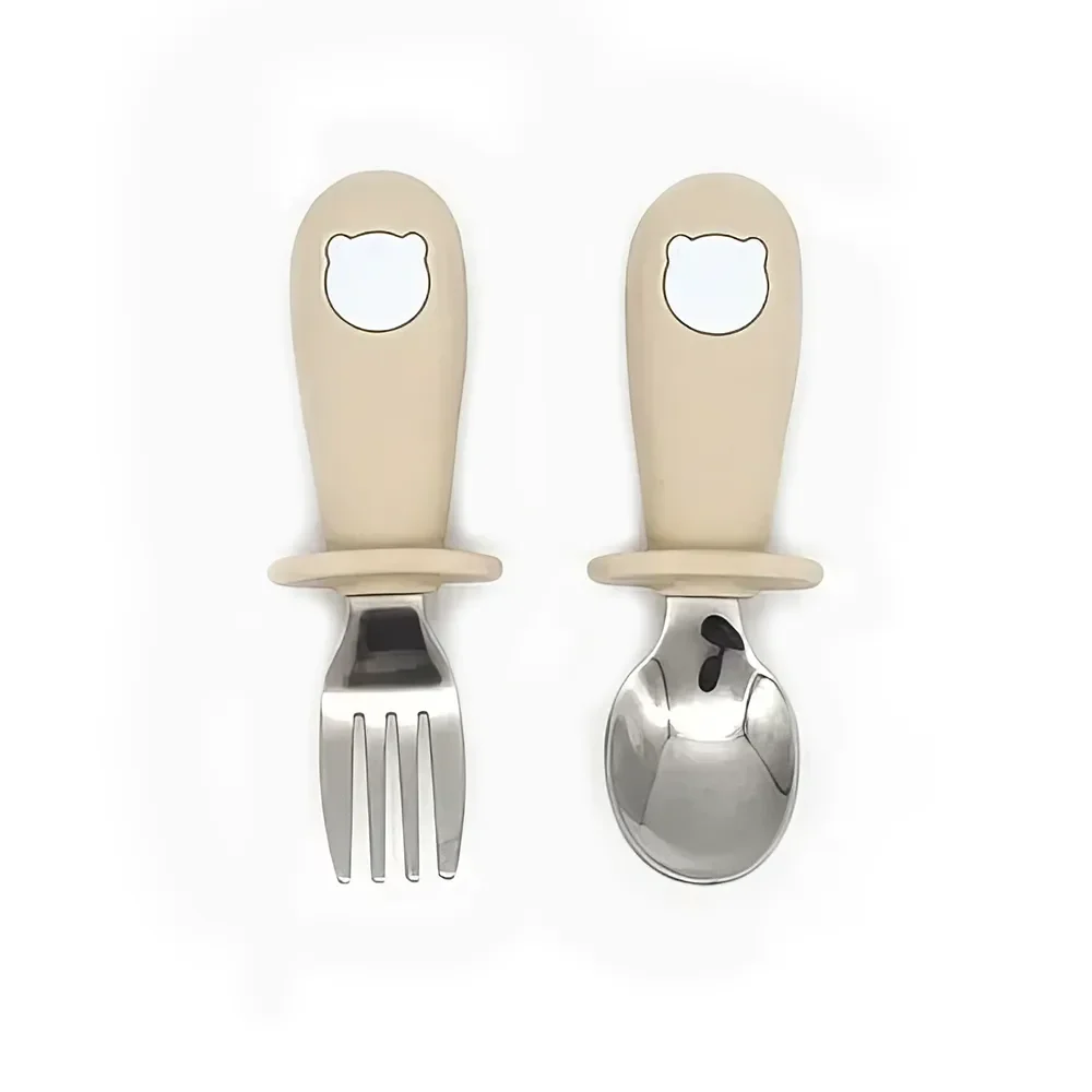 Baby Cartoon Stainless Steel Tableware Set - Durable, Safe, and Adorable Dining Set for Toddlers and Young Children