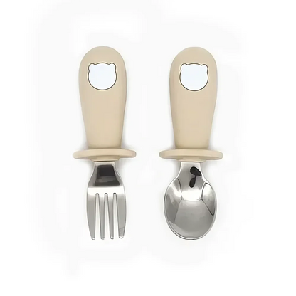 Baby Cartoon Stainless Steel Tableware Set - Durable, Safe, and Adorable Dining Set for Toddlers and Young Children