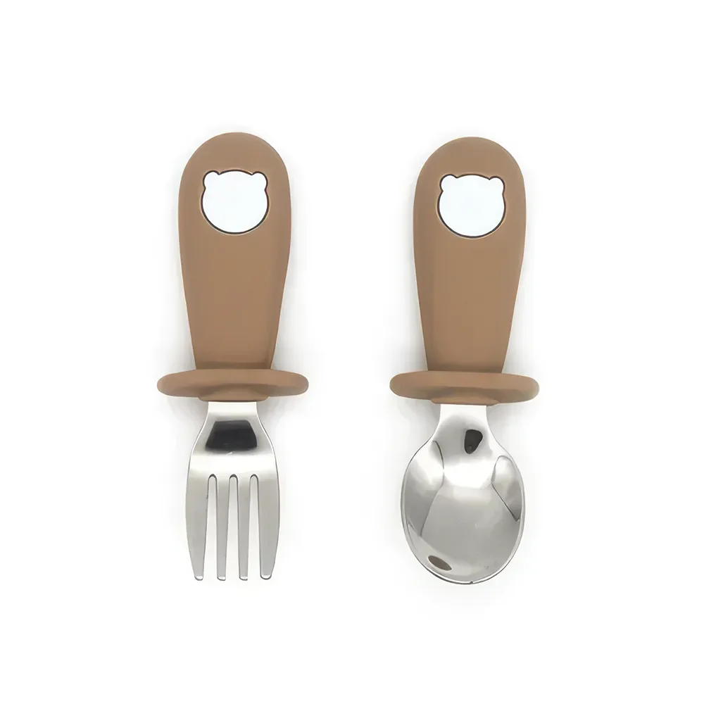 Baby Cartoon Stainless Steel Tableware Set - Durable, Safe, and Adorable Dining Set for Toddlers and Young Children