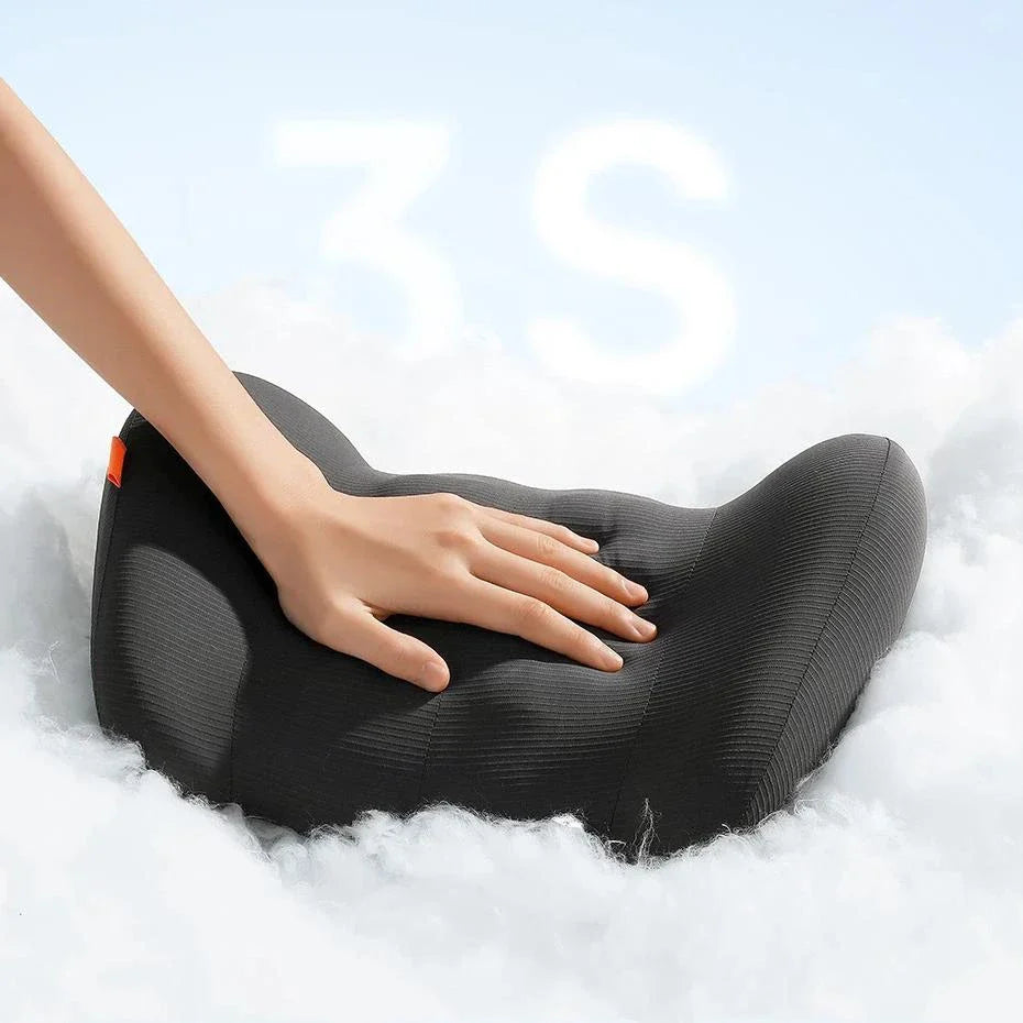 Car Neck & Waist Pillow Cushion - Ergonomic Design for Optimal Neck and Lumbar Support