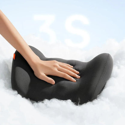 Car Neck & Waist Pillow Cushion - Ergonomic Design for Optimal Neck and Lumbar Support